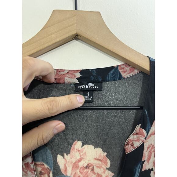 Romance Cottage Boho Fairy Grunge Whimsigoth Sheer Floral Doll Dress 1 Victorian - Picture 4 of 15